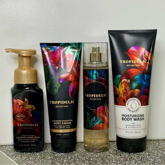 Bath & Body Works Tropidelic Tropical Lotion Body Wash Hand Soap Gift Set NWT - Picture 2 of 6